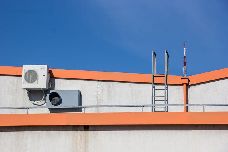 HVAC engineer on the job — real work photos for an HVAC engineer website