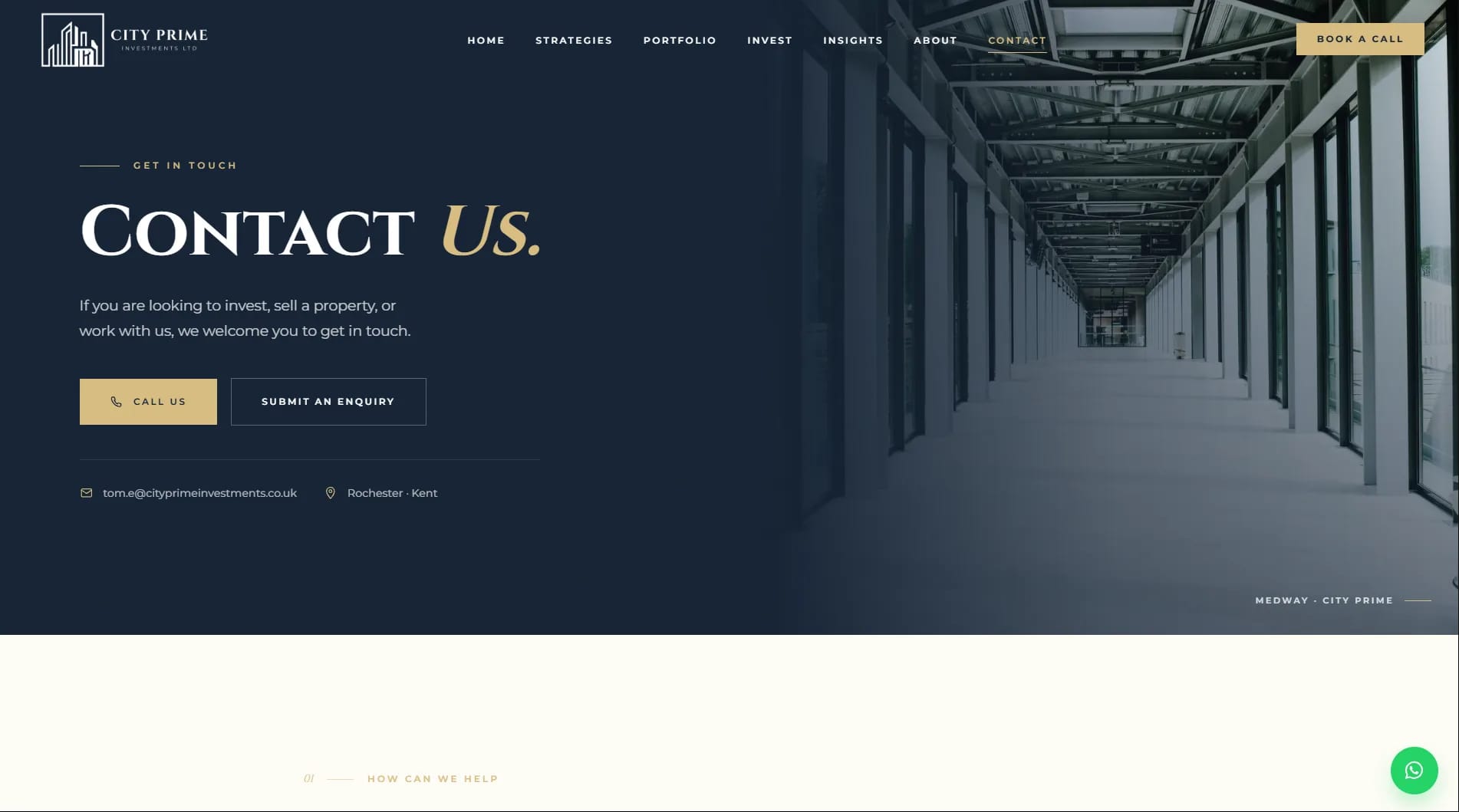 City Prime Investments website — screen 5