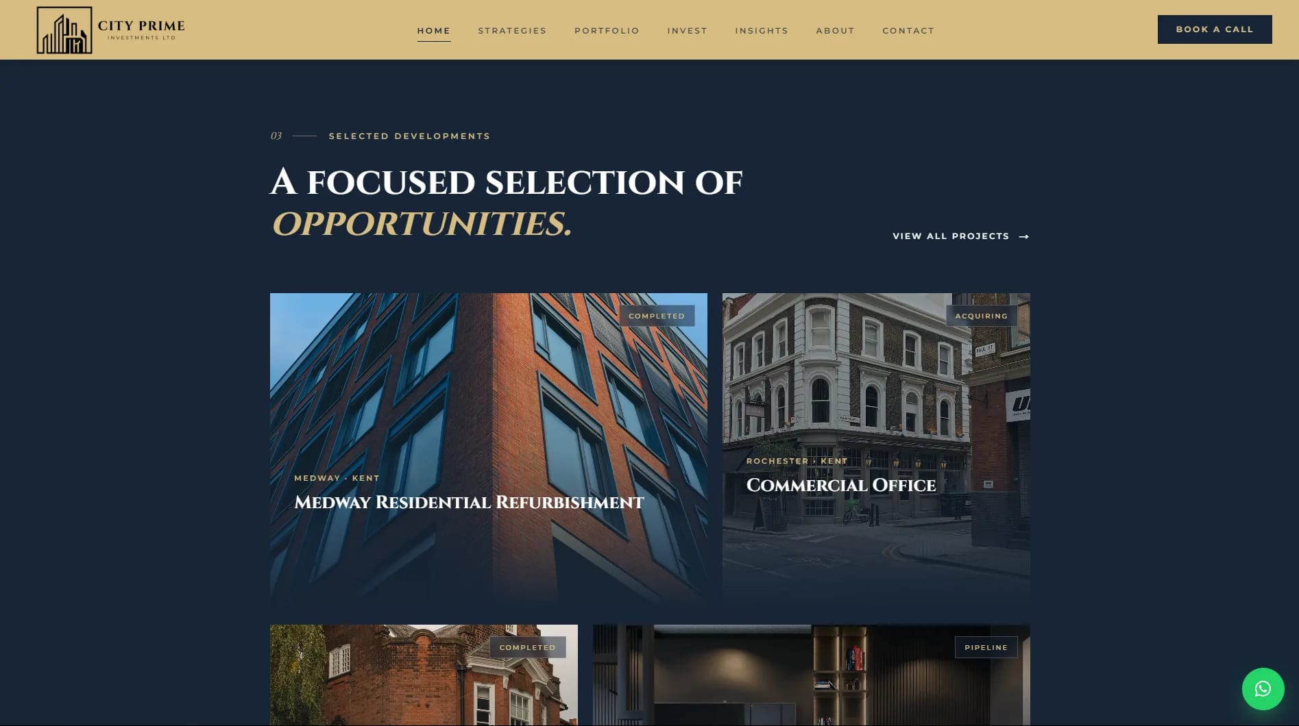 City Prime Investments website — screen 20
