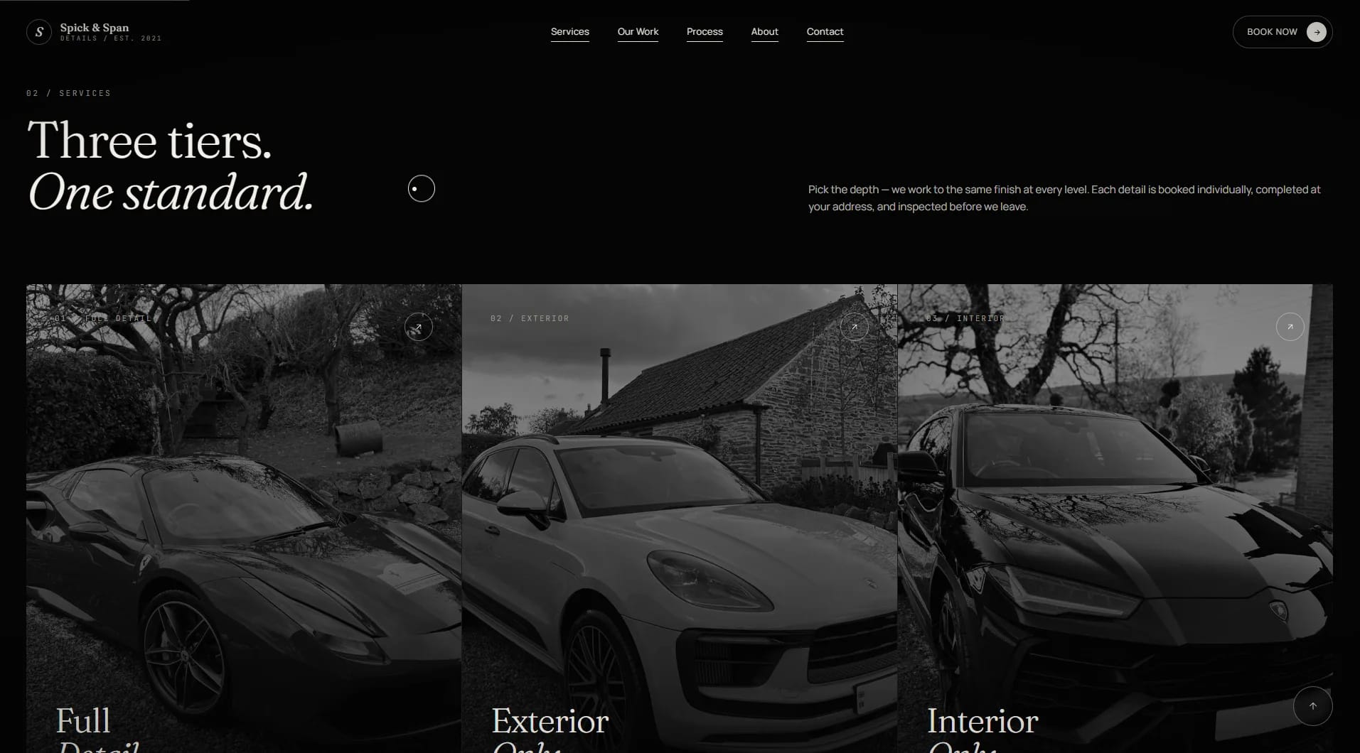 Spick & Span Details website — screen 9