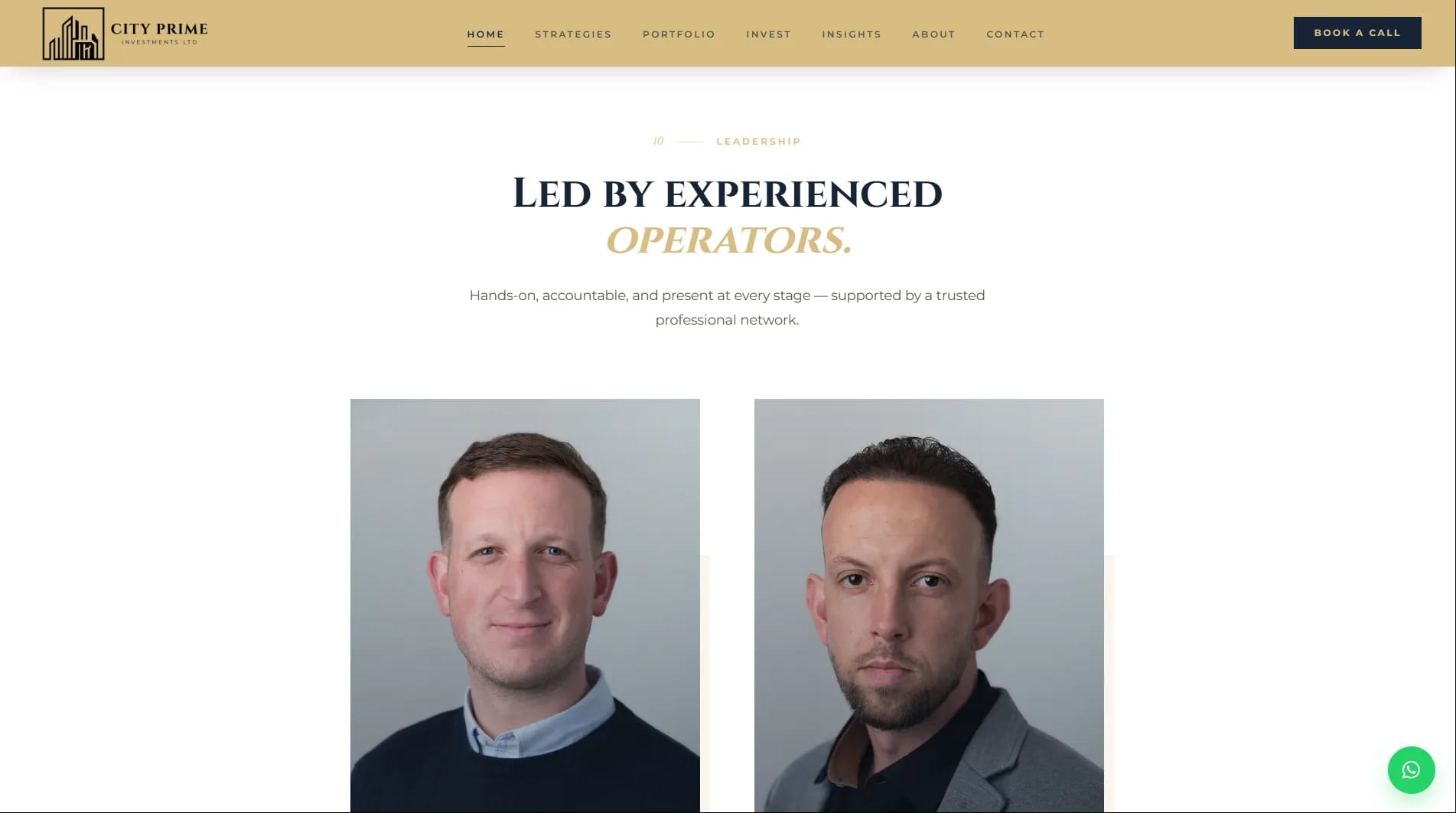 City Prime Investments website — screen 16