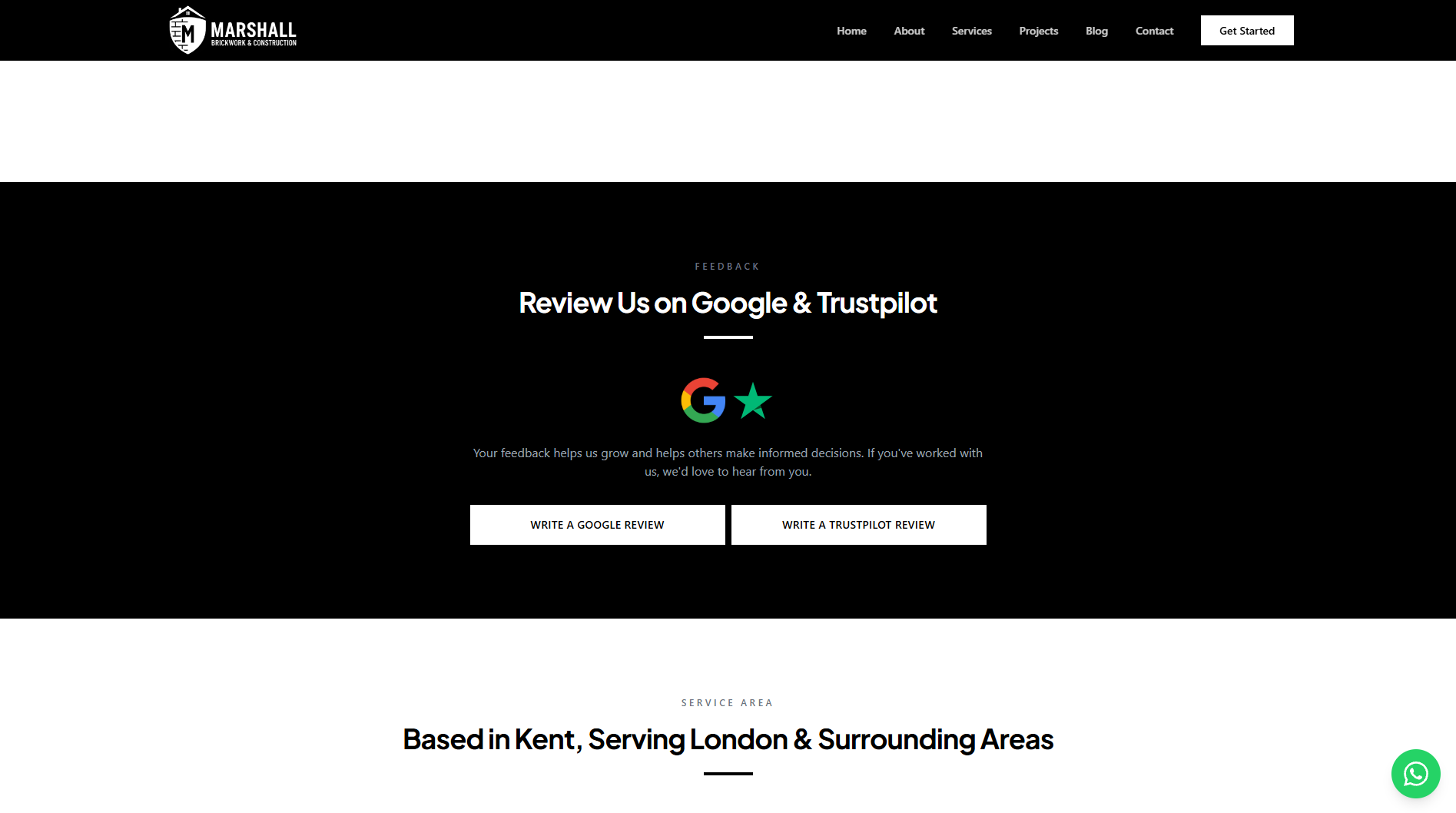 Trust pilot and google business