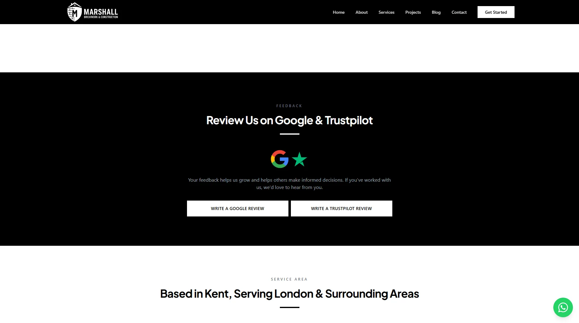 Trust pilot and google business